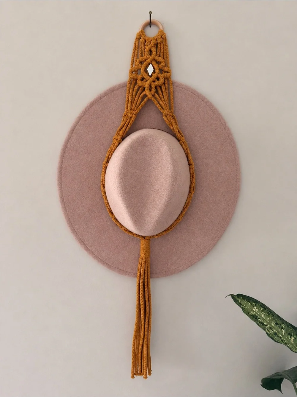 Macrame Hat Hanger